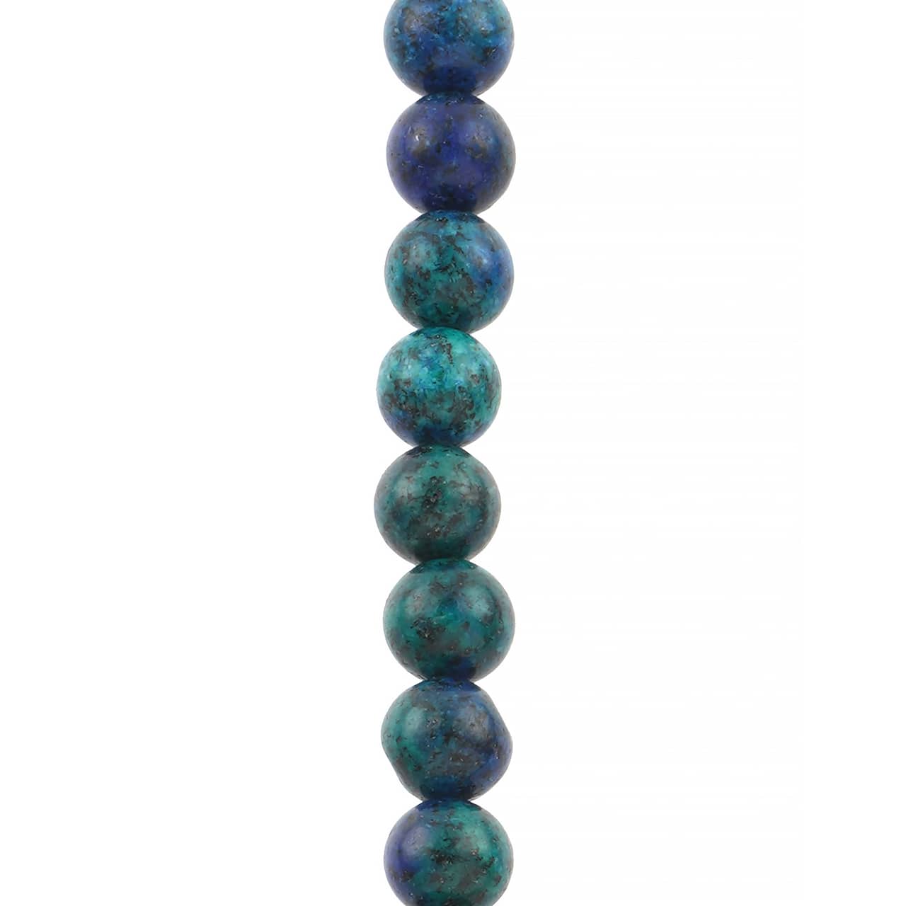 Perles rondes en chrysocolle de 6 mm de Bead Landing